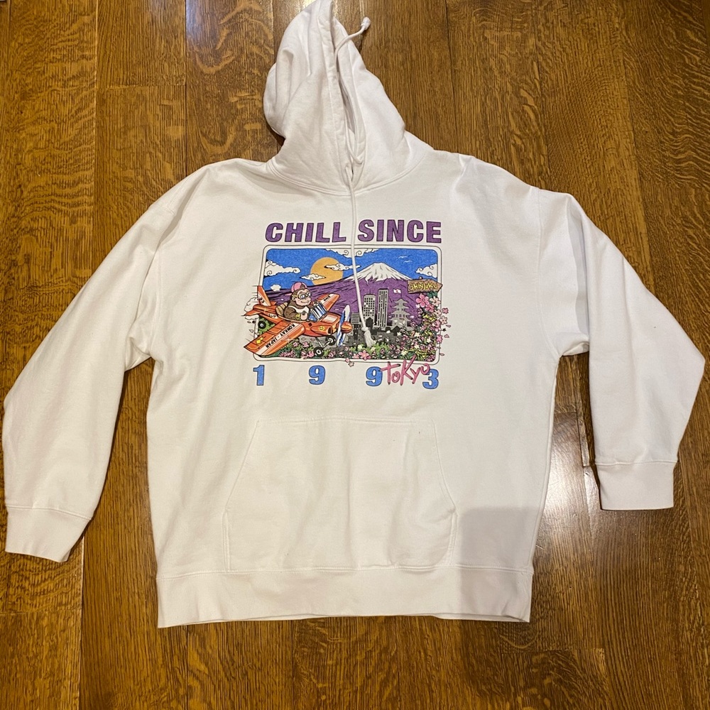 Oversized “chill since” hoodie